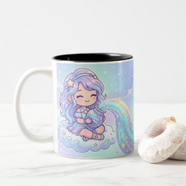 Bicolor Taza de foto personalizada del zodiaco de Acuario