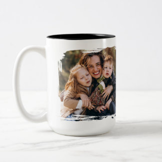 Bicolor Taza de Foto Personalizada para Mamá ¡La Mejor Mam