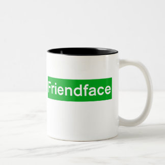 Bicolor Taza de Friendface