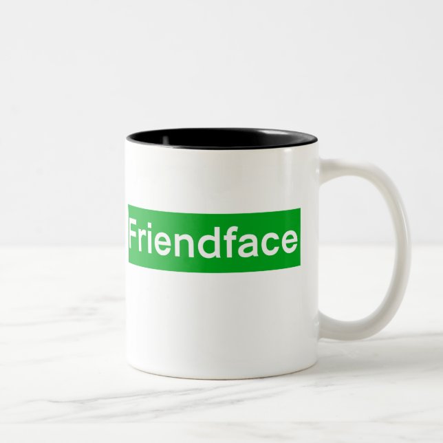 Bicolor Taza de Friendface (Derecha)