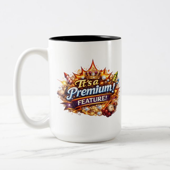 Bicolor Taza de función premium (Izquierda)