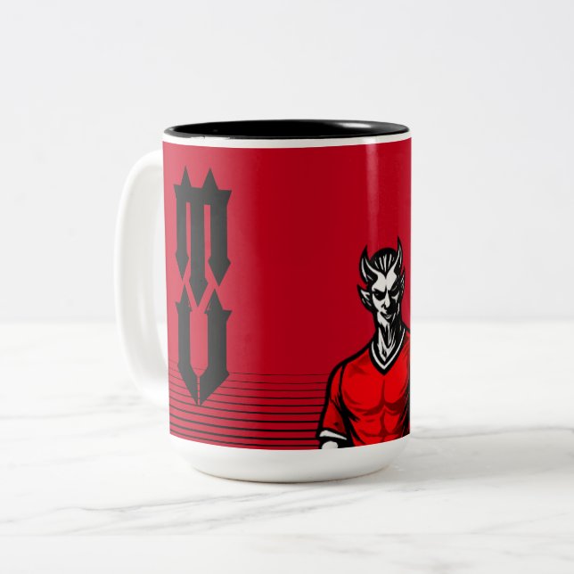 Bicolor Taza de fútbol de Mánchester (Anverso izquierdo)