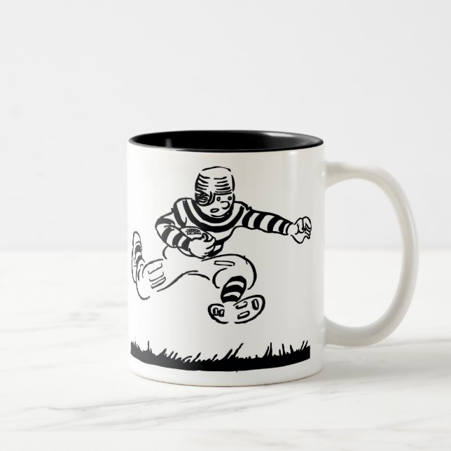 Bicolor Taza de fútbol retro (Derecha)