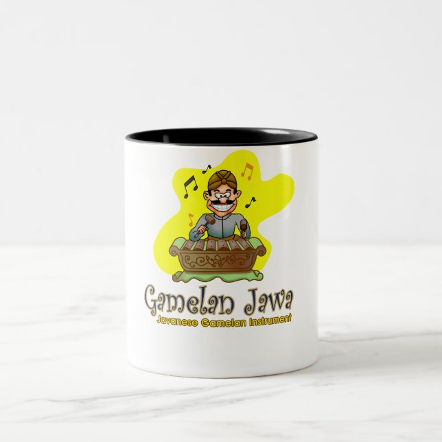 Bicolor Taza de Gamelan Jawa (Centro)