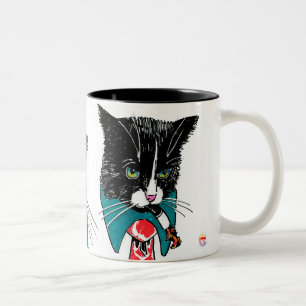 Bicolor Taza de Gatitos de Negocios