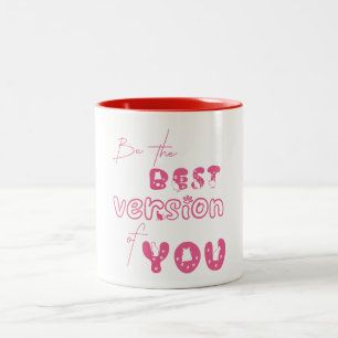 Bicolor Taza De Gato Lindo Sé La Mejor Versión De Ti