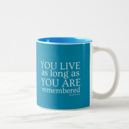 Bicolor Taza de Genealogía (Azul Teal)