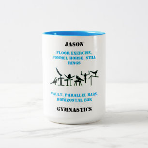 Bicolor Taza de Gimnasia Masculina
