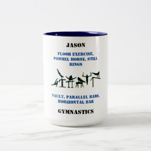 Bicolor Taza de Gimnasia Masculina