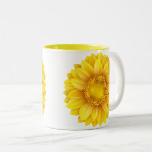 Bicolor Taza de girasol