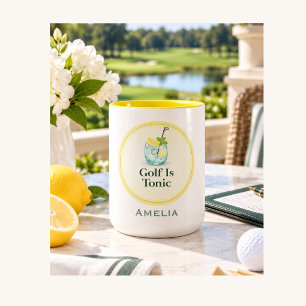 Bicolor Taza de Golf Personalizada para Ella Golf Es Tón