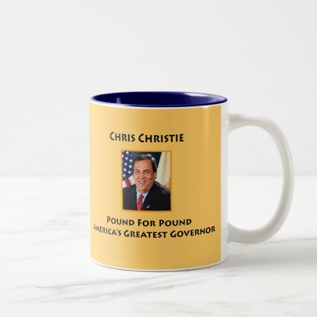 Bicolor Taza de Gov. Chris Christie (Derecha)