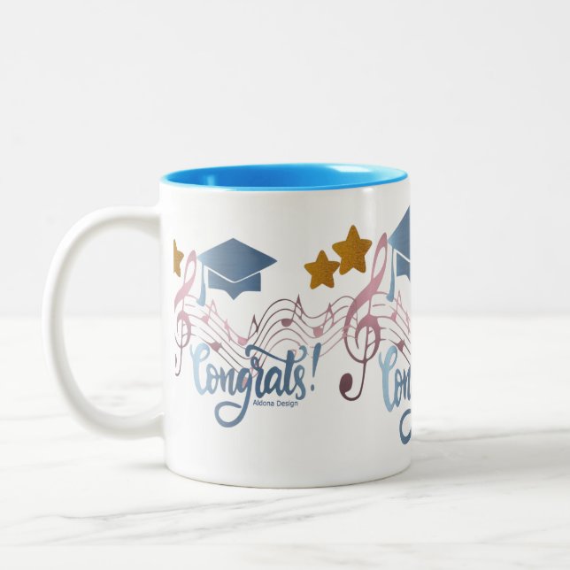 Bicolor Taza de Graduación (Izquierda)