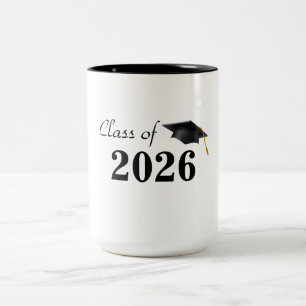 Bicolor Taza de graduación
