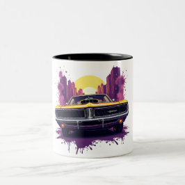 Bicolor Taza de grafiti de Muscle Car