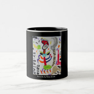 Bicolor Taza de gran tamaño de Footzilla