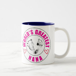 Bicolor Taza de Greatist Nana del mundo