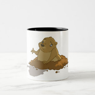 Bicolor Taza de Groundhog
