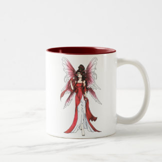 Bicolor Taza de Hada Granate