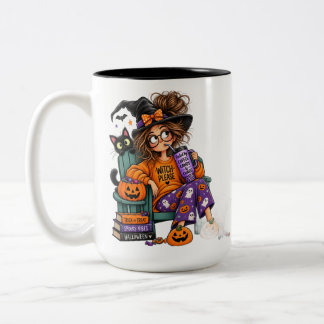 Bicolor Taza de Halloween