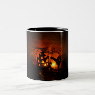 Bicolor Taza de Halloween