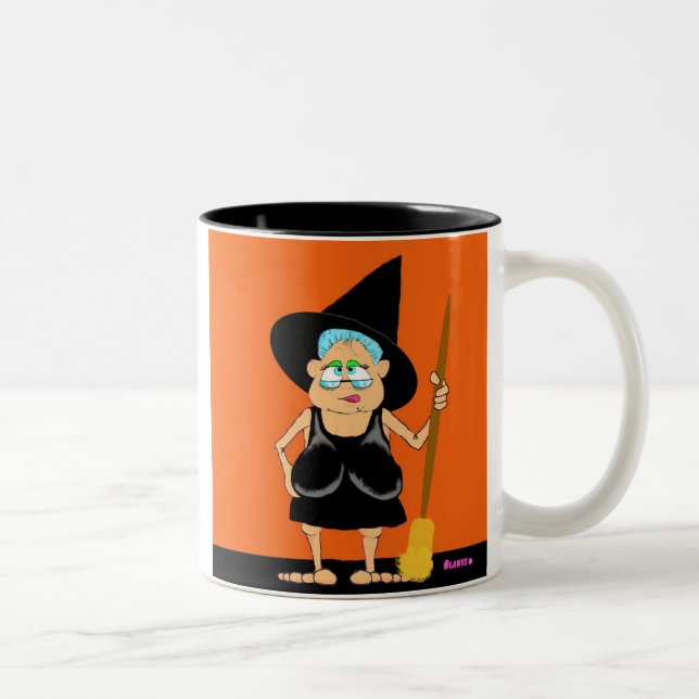 Bicolor Taza de Halloween Gladys (Derecha)