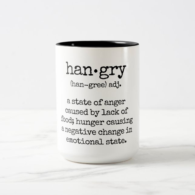 Bicolor Taza de Hangry (Centro)