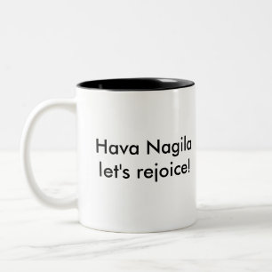 Bicolor Taza de Hava Nagila