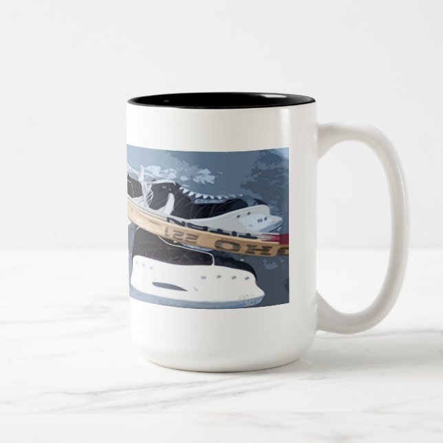 Bicolor Taza de Hockey (Derecha)