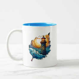 Bicolor Taza de hoja creativa para café o té