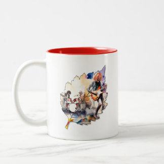 Bicolor Taza de hoja creativa para café o té