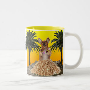 Bicolor Taza de Hula del Dachshund