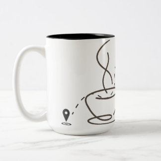 Bicolor Taza de humor para introvertidos para humanos cans