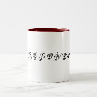Bicolor Taza de Jacalyn ASL