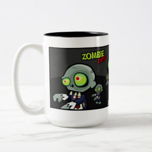 Bicolor Taza de Jim del zombi