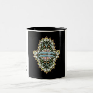 Bicolor Taza de Khamsa del acuario