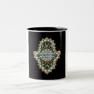 Bicolor Taza de Khamsa del acuario
