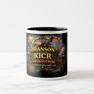 Bicolor taza de KICR Indie Country Radio