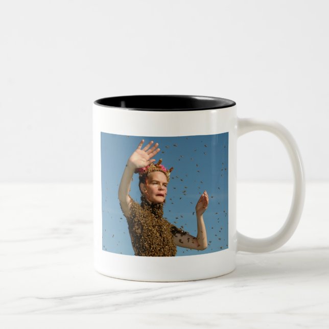 Bicolor taza de la abeja (Derecha)