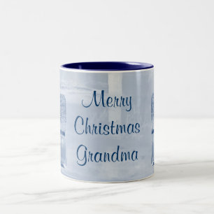 Bicolor Taza de la abuela de las Felices Navidad