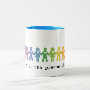 Bicolor Taza de la aceptación del autismo… Hasta que lo