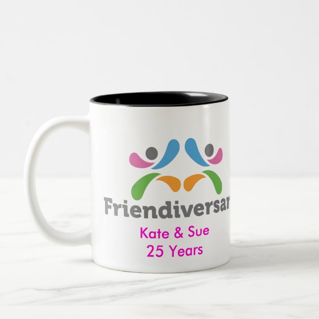 Bicolor Taza de la amistad (Izquierda)