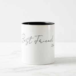 Bicolor Taza de la amistad - Mejor amigo