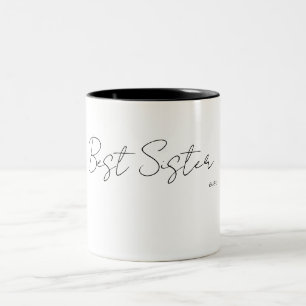 Bicolor Taza de la amistad - Mejor hermana