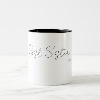 Bicolor Taza de la amistad - Mejor hermana