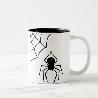 Bicolor Taza de la araña de la viuda negra