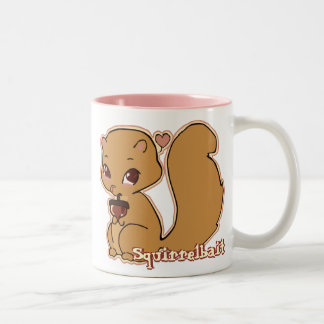 Bicolor Taza de la ardilla de Cutie