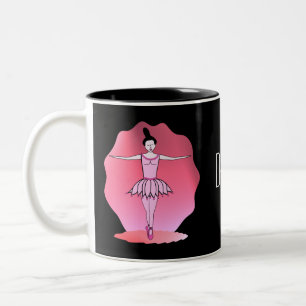 Bicolor Taza de la bailarina del baile