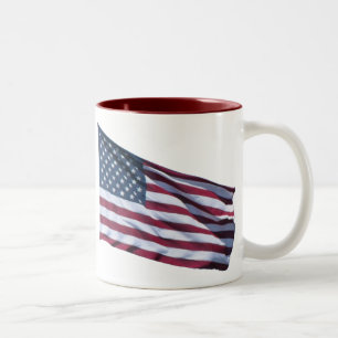 Bicolor Taza de la bandera americana