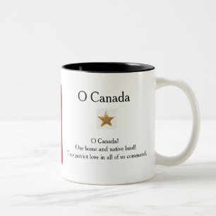 Bicolor Taza de la bandera canadiense